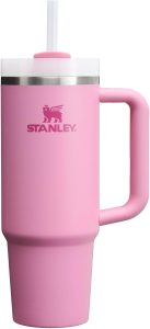 Stanley Quencer Tumbler Stanley Quencher H2.0 FlowState Stainless Steel Vacuum Insulated Tumbler with Lid and Straw for Water, Iced Tea or Coffee, Smoothie and More, Peony, 30oz